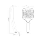 Set mitigeur bain-douche Oltens Katla 34600300, douche à effet de pluie Oltens Vann 37008300, 39403300, 37108300, 39304300, 37200300