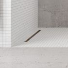 Set couvercle de drain linéaire Oltens Langan Slim 30020610, grille d’évacuation linéaire Oltens Langan Slim 30016300