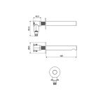 Set mitigeur bain-douche Excellent Pi AREX.1240.02CB, raccord de tuyau avec poignée Excellent Pi AREX.1241CB, AREX.1242CB, AREX.SH.023CB