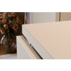 Zestaw Comad Donna Sand dwie szafki podumywalkowe 60 cm z blatem 121 cm i dwiema umywalkami beż piaskowy SET-DS B SAND 120CM UN WIKI MC