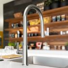 Set mitigeur de cuisine Franke Maris Slim Clear Water J Pull-Out 120.0730.870, filtre sous évier Franke Clear Water 133.0284.025