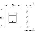 Set cuvette WC avec abattant à descente lente Grohe Start 103848SH00, châssis encastré Grohe Solido 38971000, 38966KV0