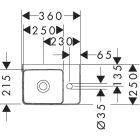 Set armoire Hansgrohe Xilesa E 54244780, lavabo Hansgrohe Xelu Q 60314450