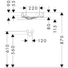 Set armoire Hansgrohe Xilesa E 54244780, lavabo Hansgrohe Xelu Q 60314450