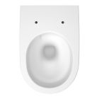 Set cuvette WC avec abattant à descente lente Cersanit Crea S701-927, châssis encastré avec bouton de chasse d'eau Cersanit S701-779