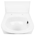 Set cuvette de WC compacte Oltens Jog 44000000, abattant de WC Oltens Hamnes 45111000