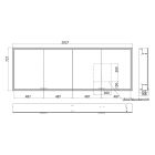 Set armoire Kronenbach Cube 2.0 KB100215CR, cadre pour installation de miroir encastré Kronenbach Cube 2.0 NU1000037NU