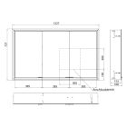 Set armoire Kronenbach Cube 2.0 KB100212CR, cadre pour installation de miroir encastré Kronenbach Cube 2.0 NU1000032NU