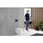 Set toilette lavante Geberit AquaClean Sela 146.220.21.1, châssis encastré Geberit Duofix 111.320.00.6