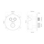 Set mitigeur bain-douche Oltens Onega 34601400, douche à effet de pluie Oltens Vindel 37006400, 39402400, 39304400, 37102400, 37200400