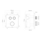 Set mitigeur bain-douche Oltens Onega 34602800, douche à effet de pluie Oltens Vindel 37000800, 39400800, 39304800, 37102800, 37200800