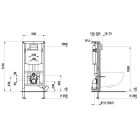Set cuvette WC avec abattant à descente lente Laufen Pro A H8669560000001, châssis encastré Laufen Ineo H9201140000001