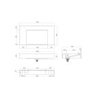 Set armoire Oltens Lun 60028000, lavabo Oltens Stila 40001000