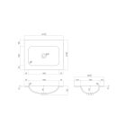 Set armoire Oltens Lun 60032900, lavabo Oltens Kalla 40209000