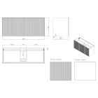 Set lavabo Oltens Stila 40204000, armoire Oltens Lun 60035300