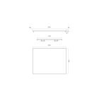 Set armoire Oltens Lun 60032300, plan de travail suspendu Oltens Lun 63024000