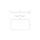 Set armoire Oltens Lun 60033900, plan de travail suspendu Oltens Lun 63025000