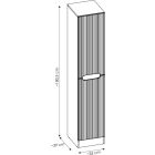 Set armoire Comad Nova Cashmere NOVA CASHMERE 80-35-1D1DK, armoire Comad Nova Cashmere NOVA CASHMERE 82-80-40-1S, SKY 3 80CM DP (E-8099-3-80)