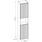 Set armoire Comad Nova Coast Evoke NOVA COAST EVOKE 82-50-40-2S, armoire Comad Nova Coast Evoke NOVA COAST EVOKE 80-30-2D, UN-GAJA35-SW 78570A(35), NOVA OAK A 89-50