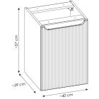 Set armoire Comad Nova Coast Evoke NOVA COAST EVOKE 81-40-39-1DK, plan de travail Comad Nova Oak NOVA OAK A 89-40