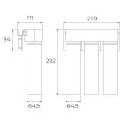 Set batterie pour filtre à eau Teka Uni 116030084, filtre sous évier Teka TWF 118510002