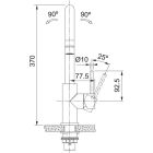 Set évier en acier inoxydable Franke Smart SRX 127.0720.295, mitigeur de cuisine Franke Smart Glenda 115.0747.473