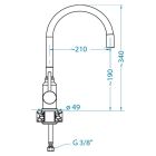 Set évier en granit Alveus Cadit 1148158, mitigeur de cuisine Alveus Flexa 1147056