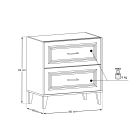 Set armoire Comad Dorothy Ristretto DOROTHY RISTRETTO 82-80-46-2S, miroir Comad Dorothy Ristretto DOROTHY RISTRETTO 84-80, RISTRETTO 89-80-46 M