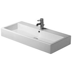 Duravit Vero lavabo 100x47 cm rectangulaire classique-de meuble blanc brillant 0454100027