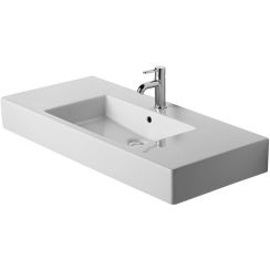 Duravit Vero lavabo 105x49 cm rectangulaire de meuble-avec plateau blanc 03291000001