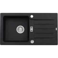 Alveus Niagara évier en granit 77.5x43 cm noir 1123091