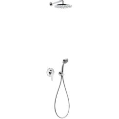 Tres Flat-Tres ensemble de douche encastré oui chrome 204.180.02