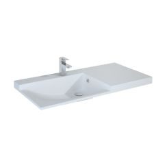 Elita Metis lavabo 92x50 cm rectangulaire de meuble blanc RE040900098060