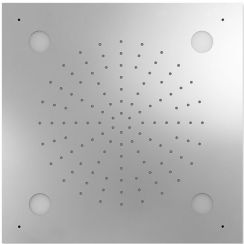 Tres Exclusive douche à effet de pluie 50x50 cm carrée chrome 299.962.01