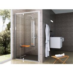 Ravak Pivot porte de douche 100 cm à ouverture basculante aluminium brillant/verre transparent 03GA0C00Z1