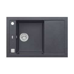 Alveus Formic évier en granit 76x50 cm noir 4403091