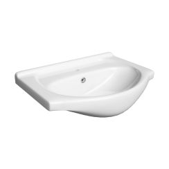 Defra Roberto lavabo 55x42 cm semi-circulaire de meuble blanc 1521