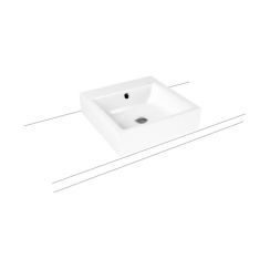 Kaldewei Puro lavabo 46x46 cm carrée à poser blanc brillant 900606013001