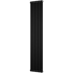 Instal Projekt Tubus 2 radiateur décoratif 179.3x47 cm podłączenie inférieur noir TUB2-180/10D50C31