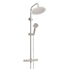 Invena Imola Exe ensemble de douche mural avec thermostat oui chrome AU-11-001
