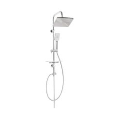 Invena Nyks ensemble de douche mural oui chrome AU-32-001
