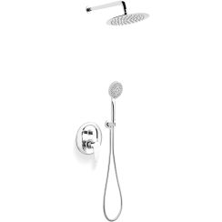 Ferro Algeo ensemble de douche encastré oui chrome BAG7P-SET1-S
