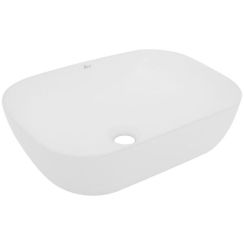 Rea Belinda Slim lavabo 46.5x33.5 cm rectangulaire à poser blanc REA-U6521