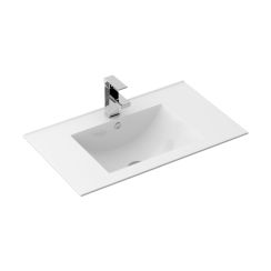 Rea Dafne lavabo 71.5x46.5 cm rectangulaire encastrée blanc REA-U0190