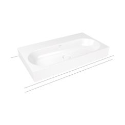Kaldewei Centro lavabo 90x50 cm rectangulaire à poser blanc brillant 903106003001