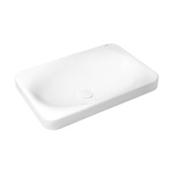 Oltens Kagera lavabo 60x42 cm rectangulaire à poser blanc 40803000