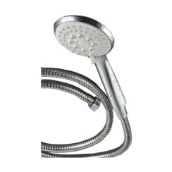 Invena Larisa ensemble de douche mural chrome-blanc AU-01-M01