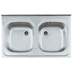 Alveus Primal évier en acier inoxydable 80x50 cm acier 1124506