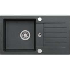 Alveus Amaro évier en granit 75x42 cm noir 9923391