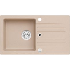 Alveus Foxtrot évier en granit 75x42 cm beige 9603255